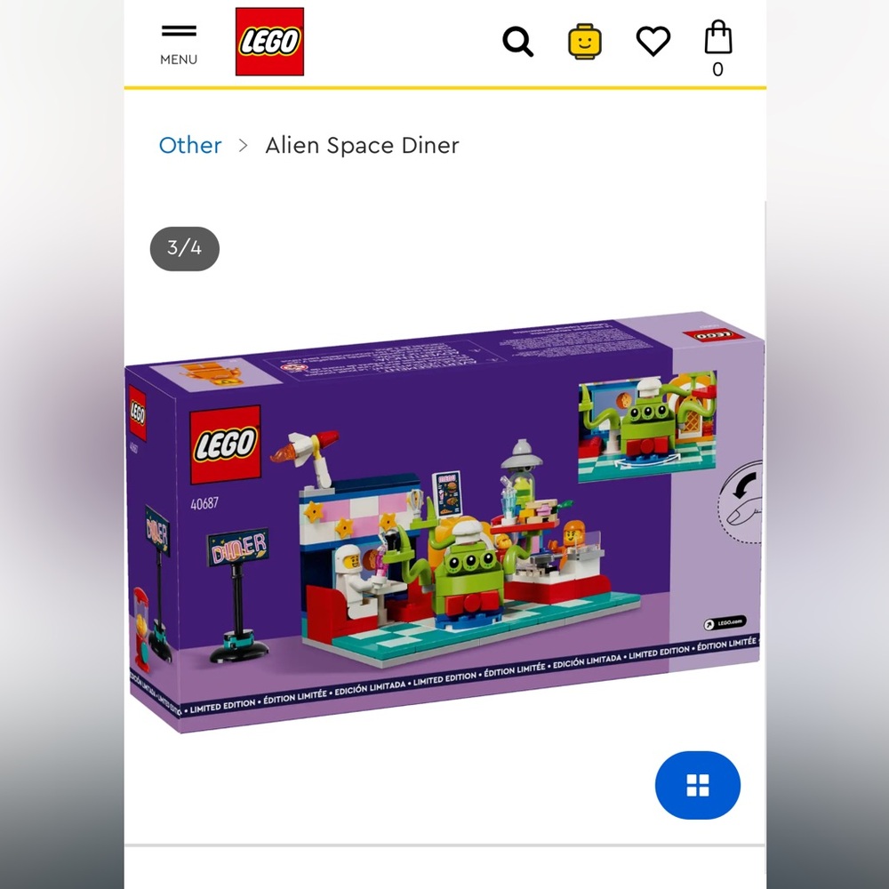 Limited edition Lego set - alien space diner